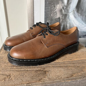 Solovair Shoes Mens Size UK 9.5 US 10.5 Brown Gibson Derby England Leather